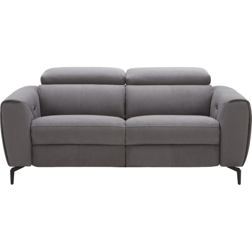 Lorenzo Power Motion Loveseat in Grey Fabric
